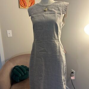 J. Crew Light Gray Midi Dress